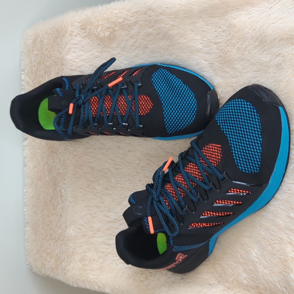 Inov8 F-Lite G 300 Mens Running Training Shoe Size 12 Blue Orange Grip Lifting